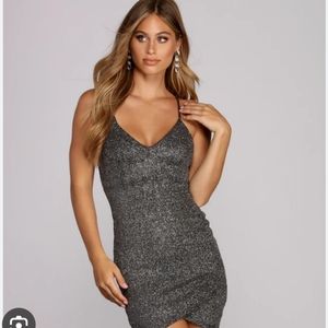 Fitted shimmer dress H&M